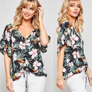 Promesa Tropical Blouse Top 🌺
